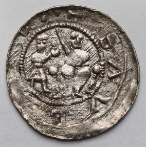 Ladislaus II the Exile, Denarius - fight with the lion