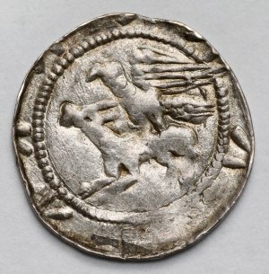 Ladislaus II the Exile, Denarius - eagle and hare