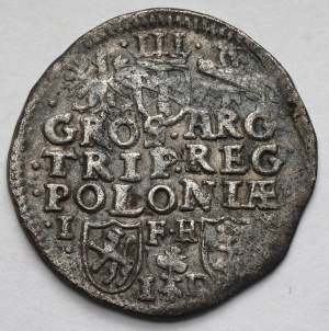 Sigismund III Vasa, Trojak Poznań 1596 - date on Av.