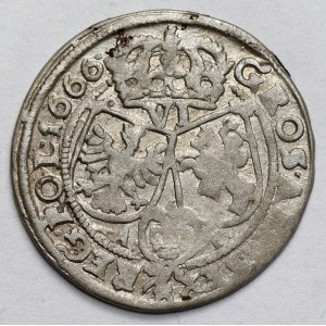 Jan II Kazimierz, Szóstak Bydgoszcz 1666 AT