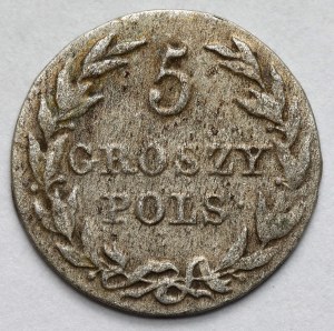 5 Polish pennies 1816 IB