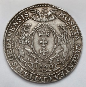 Ladislaus IV Vasa, Thaler Gdansk 1640 GR