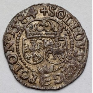 Stefan Batory, Szeląg Olkusz 1584 - bardzo ładny