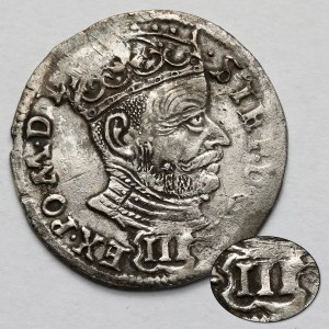 Stefan Batory, Trojak Wilno 1580 - III w OZDOBNEJ tarczy - b.rzadki