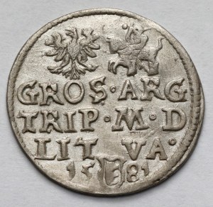 Stefan Batory, Trojak Wilno 1581 - (III)