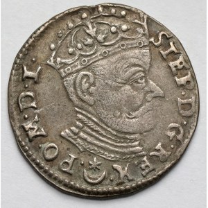 Stefan Batory, Trojak Wilno 1581 - Leliwa - L