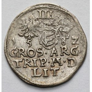 Stefan Batory, Trojak Wilno 1582 - mniejszy herb