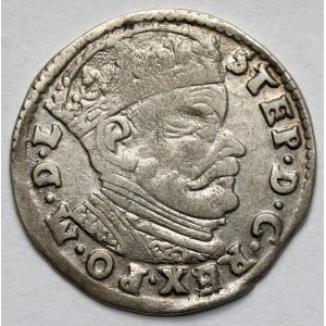 Stefan Batory, Trojak Wilno 1585 - w zbroi