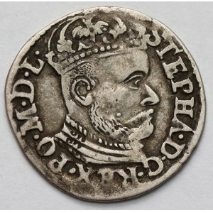 Stefan Batory, Trojak Olkusz 1583 - BEZ inicjałów