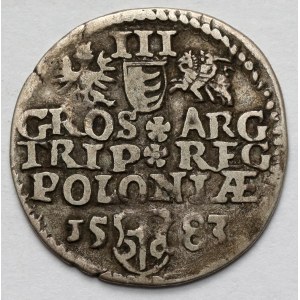 Stefan Batory, Trojak Olkusz 1583 - BEZ inicjałów