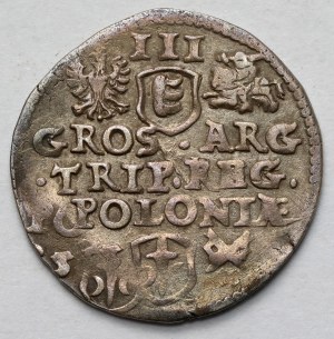 Stefan Batory, Trojak Poznań 1585 - mała głowa