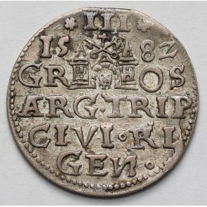 Stefan Batory, Trojak Ryga 1582 - STEPH
