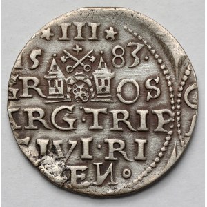 Stefan Batory, Trojak Ryga 1583 - ozdobny naramiennik