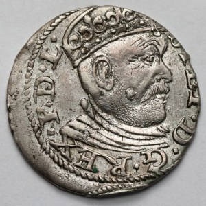 Stefan Batory, Trojak Ryga 1585 - niska korona - RIGE