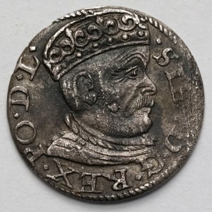 Stefan Batory, Trojak Riga 1585 - nízká koruna - Wulffovy LILIE