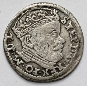 Stefan Batory, Trojak Wilno 1586 - bez kółek