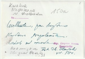 WIELBARK. Kwatera Napoleona, 1950 r.