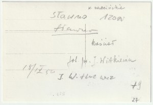 SŁAWNO. Kościół, 1950 r.