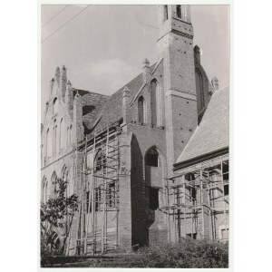 CHOJNA. Zabudowania poklasztorne, 1960 r.