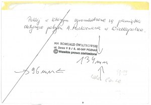 ŚMIEŁÓW. Pałac, sala z pamiątkami z pobytu A. Mickiewicza w Wielkopolsce, lata 80. XX w.
