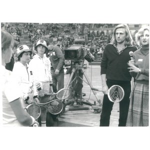 TENIS. Björn Borg, Boris Becker, Wojciech Fibak, 1978 r.