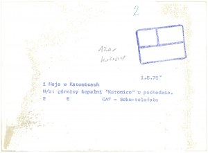 1 MAY. Katowice, 1975.