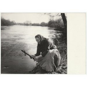 ODRA -Miedonia. Pomiar stanu wody, 1971 r.