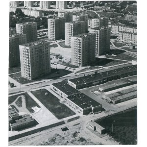 GDYNIA. Nowoczesne dzielnice mieszkaniowe z lotu ptaka, 1976 r.