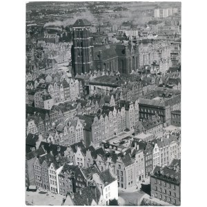 GDAŃSK z lotu ptaka, lata 60.