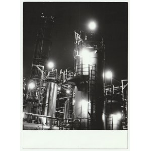 GDAŃSK. Rafneria di notte, 1976.