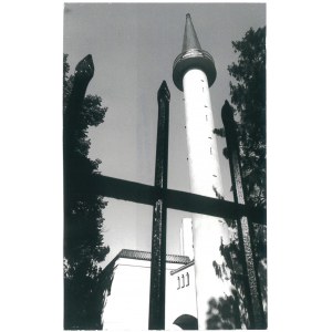 GDAŃSK. Strzeliste minarety meczetu.