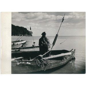 ORŁOWO. Rybár na móle, 1955.