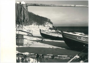 ORŁOWO. Zimní rybářský přístav, 1970.