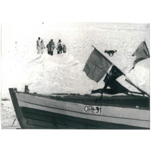 ORŁOWO. Zimowa plaża, 1986 r.