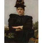Jozef Mehoffer, YOUNG WOMAN SUITING, 1893
