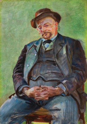 Jacek Malczewski, PORTRET PIOTRA HUBALA DOBRZAŃSKIEGO, ok. 1895