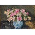 Alphonse Karpinski, Roses in a porcelain vase