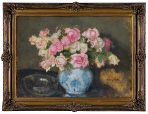 Alfons Karpiński, RÓŻE W PORCELANOWYM WAZONIE