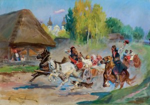 Wojciech Kossak, WESELE KRAKOWSKIE, 1930