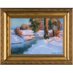 Viktor Koretsky, RIVER IN THE WINTER LANDSCAPE, pre-1939