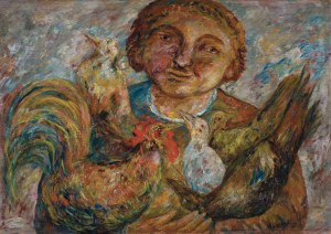 Tadeusz Makowski, KOBIETA Z PTAKAMI, 1920