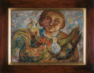 Tadeusz Makowski, KOBIETA Z PTAKAMI, 1920