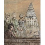 Jan Lebenstein, LA TOUR DE BABEL (WIEŻA BABEL), 1989.