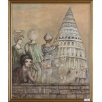 Jan Lebenstein, LA TOUR DE BABEL (WIEŻA BABEL), 1989.