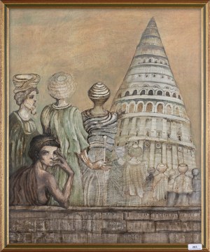 Jan Lebenstein, LA TOUR DE BABEL (WIEŻA BABEL), 1989