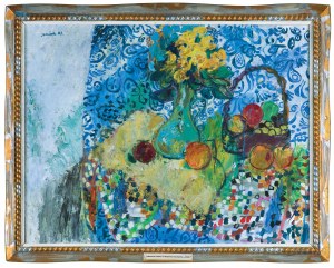 Juliusz Joniak, MARTWA NATURA Z DRAPERIĄ WZORZYSTĄ ‘02, 2002