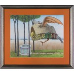 Jacek Yerka, HOUSE AT THE SOURCE, 2001