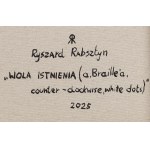 Ryszard Rabsztyn (ur. 1984, Olkusz), Wola istnienia (a. Braille'a, counter-clockwise, white dots), 2025