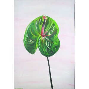 No Name, 50. Anthurium 4, z cyklu Awangarda bzy maluje 2, 2019 