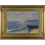 Soter JAXA-MAŁACHOWSKI (1867-1952), Beach with a boat